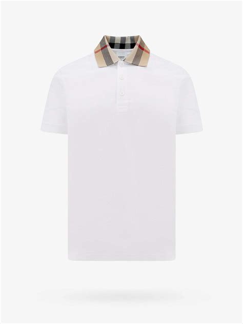 white burberry polo shirt|burberry polo shirts for men.